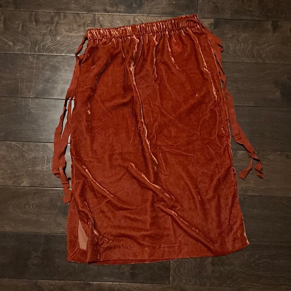 Burnt orange h&m Midi skirt, size small